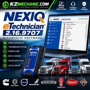 NEXIQ eTechnician 2.16 diagnostic software remote installation for heavy duty trucks